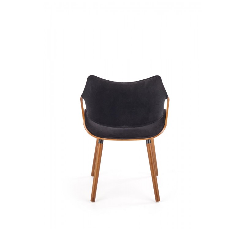K396 chair, color: walnut / black