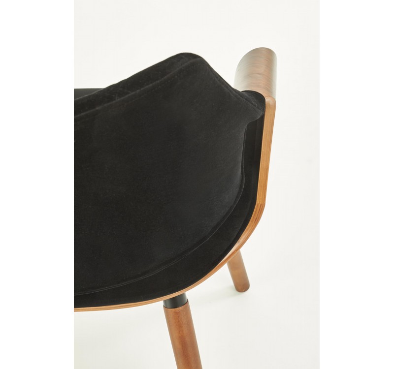 K396 chair, color: walnut / black