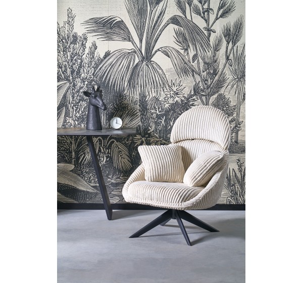 MERRY 2 leisure chair with swivel function, cream