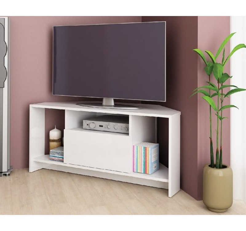 Σύνθετο ξύλινο Alfa 60 white gloss 110x45x49 DIOMMI 33-292