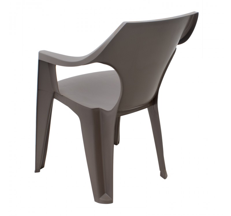 Πολυθρόνα πολυπροπυλενίου Dante χρώμα cappuccino 57x55x79εκ.