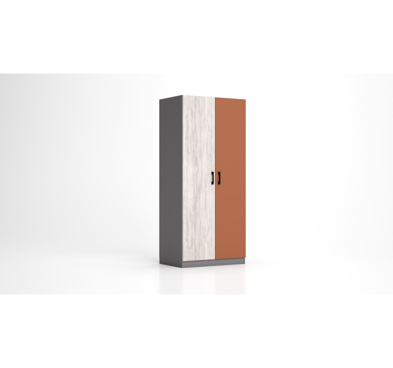 Δίφυλλη ντουλάπα RIKI 80x52x181 DIOMMI 31-010