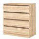 Συρταριέρα 4 συρτάρια 80x43x84 DIOMMI 31-033