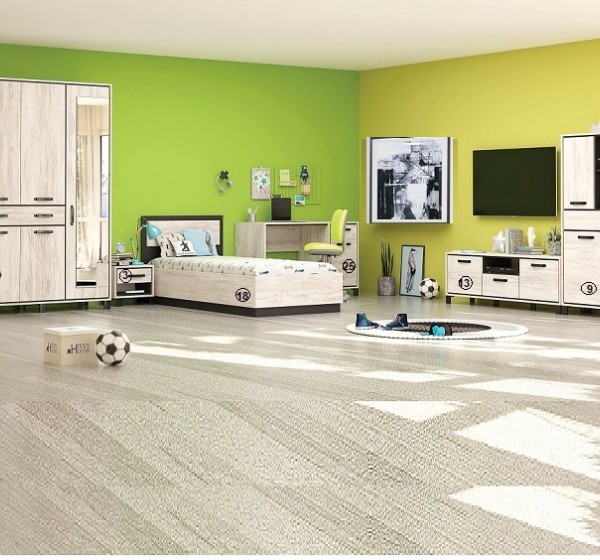 Σετ ξύλινο δωματίου Evelin1 90x200 DIOMMI 31-055