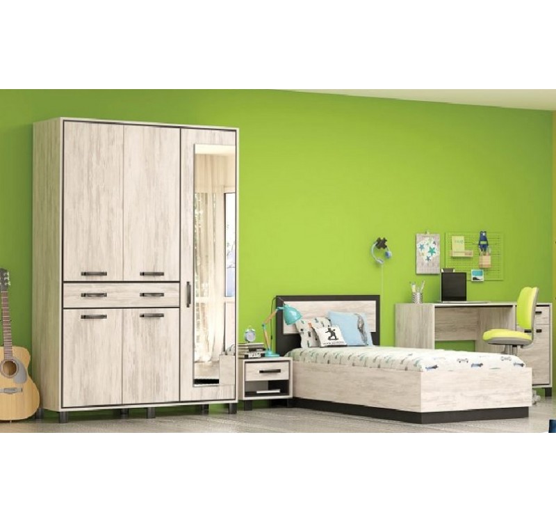 Σετ ξύλινο δωματίου Evelin1 90x200 DIOMMI 31-055