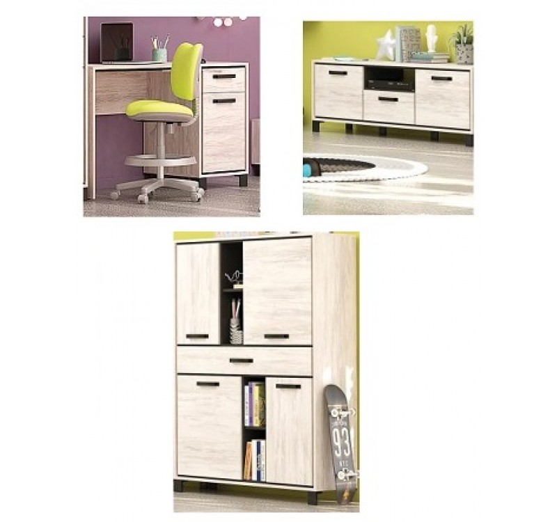 Σετ ξύλινο δωματίου Evelin1 90x200 DIOMMI 31-055