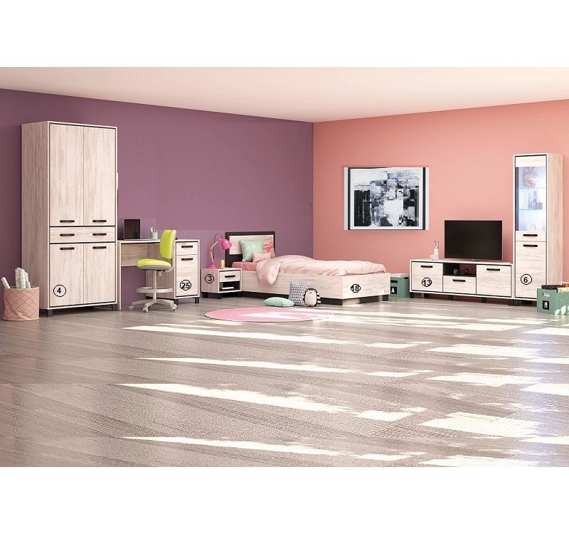 Σετ δωματίου Evelin2 90x200 DIOMMI 31-056