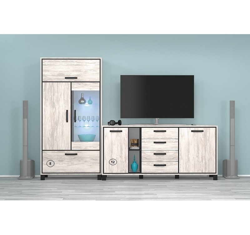 Σύνθετο σαλονιού Evelin2 260x43x180 DIOMMI 31-060