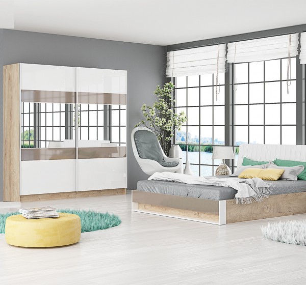 Σετ κρεβατοκάμαρας Monca 160x200 DIOMMI 33-109