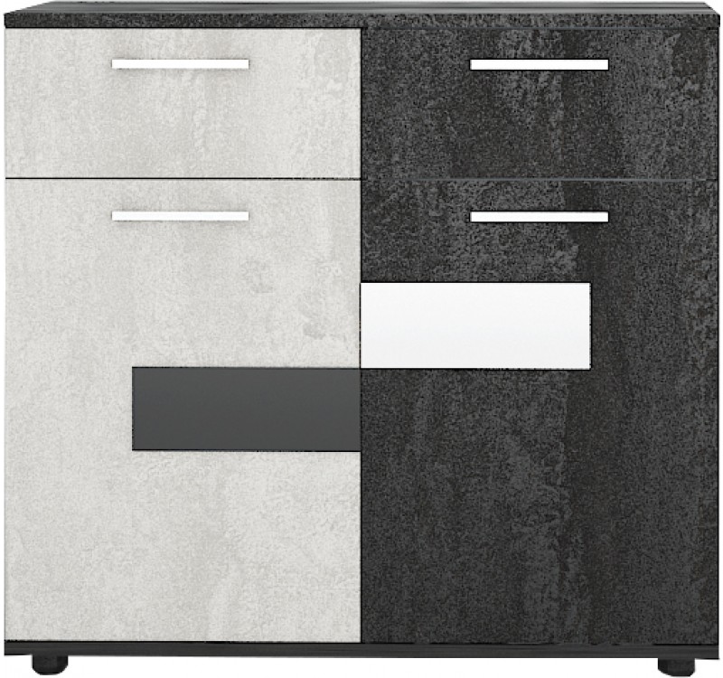 Σετ κρεβατοκάμαρας Vega silk nero/silk light 160x200 DIOMMI 33-115