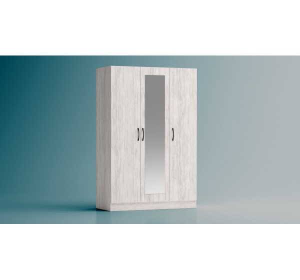 Τρίφυλλη ντουλάπα με καθρέφτη Apolo3 120x52x181 DIOMMI 33-133