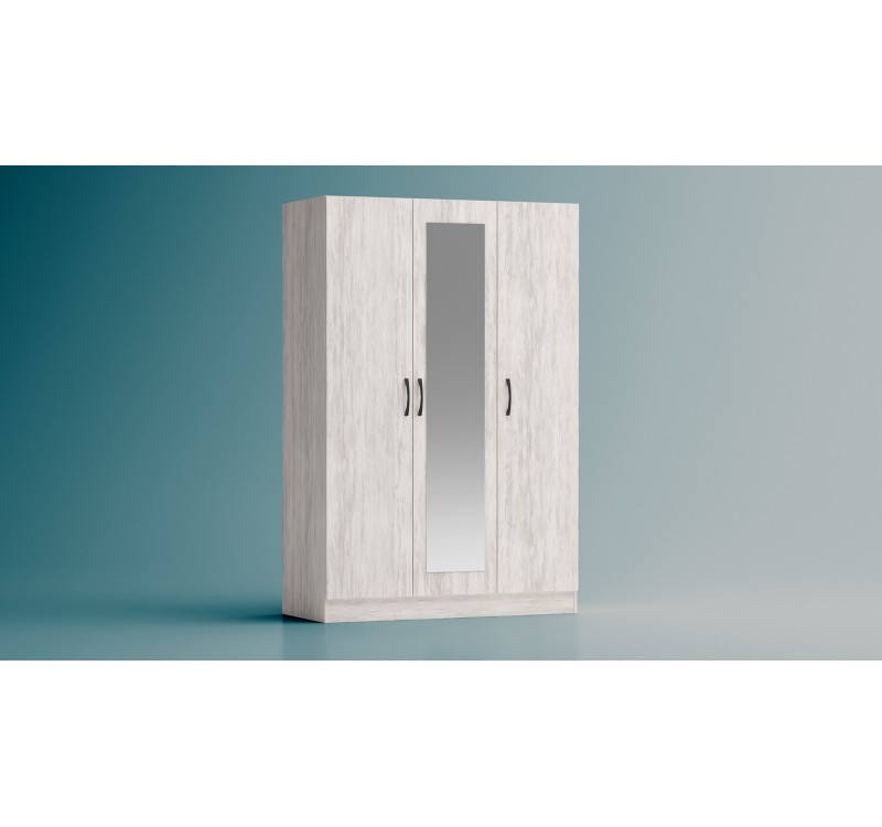 Τρίφυλλη ντουλάπα με καθρέφτη Apolo3 120x52x181 DIOMMI 33-136