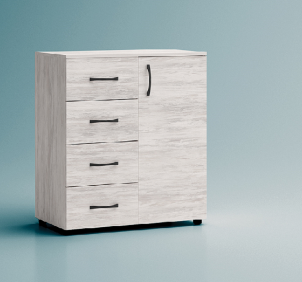 Συρταριέρα Apolo5 με συρτάρια και πορτα 80x43x91 DIOMMI 33-174