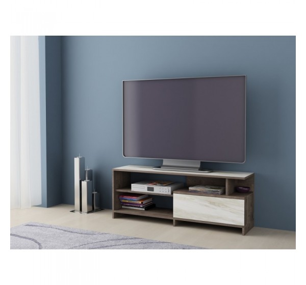 Σύνθετο ξύλινο Alfa 70 colonial oak/white marble 120x30x45 DIOMMI 33-300