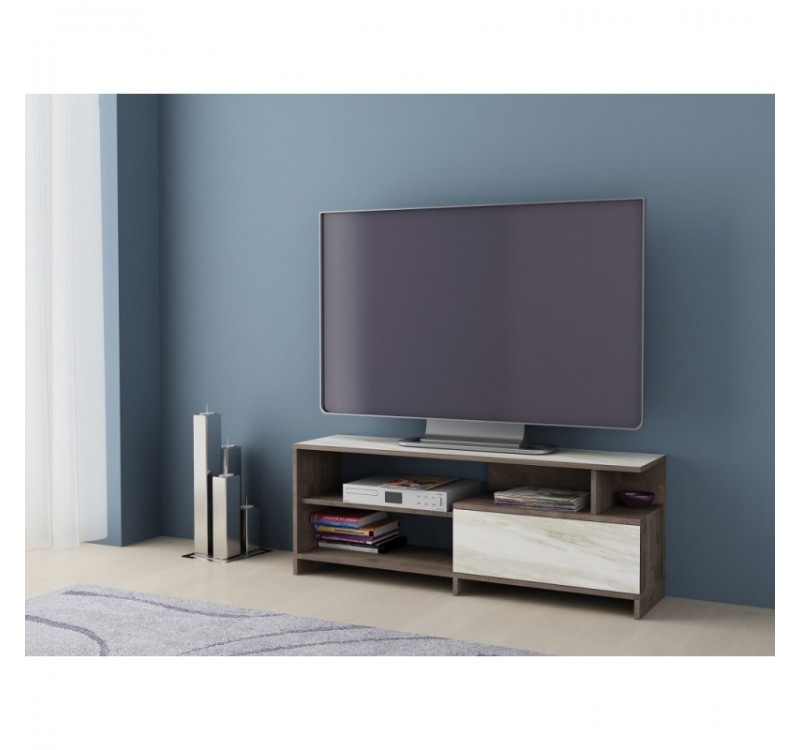 Σύνθετο ξύλινο Alfa 70 colonial oak/white marble 120x30x45 DIOMMI 33-300