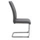 Καρέκλα τραπεζαρίας Laura Megapap γκρι ύφασμα - μεταλλική βάση χρωμίου 42x58x98εκ.