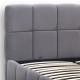 Κρεβάτι Elora Megapap βελούδινο με αποθηκευτικό χώρο χρώμα γκρι 160x200εκ.