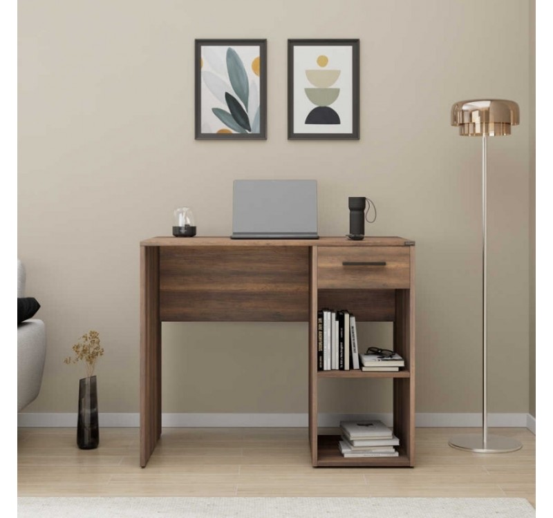 Γραφείο εργασίας Concept Megapap χρώμα καρυδί 90x52x75εκ.