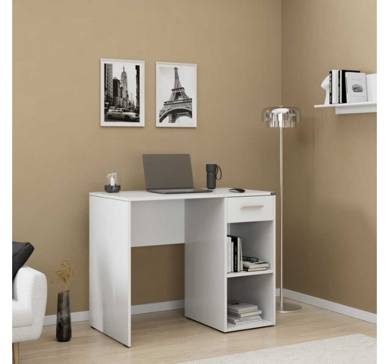 Γραφείο εργασίας Concept Pc Megapap χρώμα λευκό 90x52x75εκ.