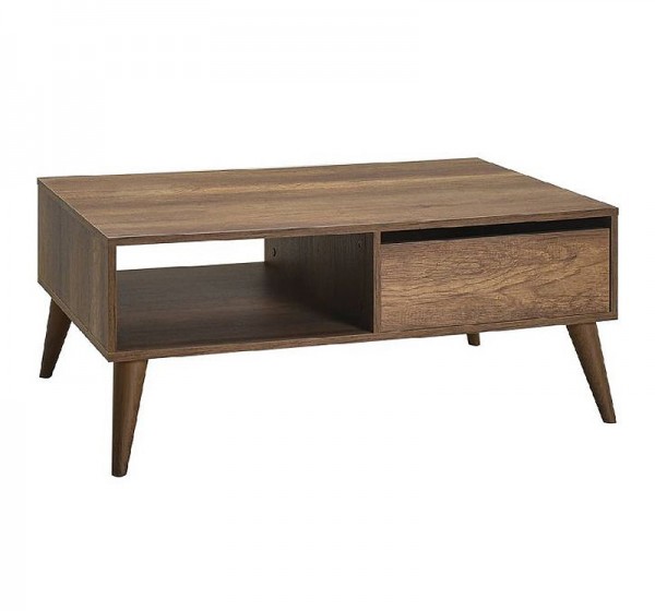 Τραπεζάκι σαλονιού Slide Megapap χρώμα καρυδί 110x65x42εκ.