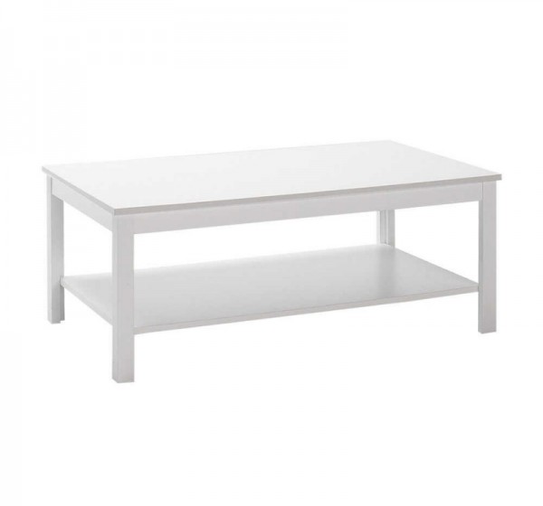 Τραπεζάκι σαλονιού Rustic Megapap χρώμα λευκό 103x60x40εκ.