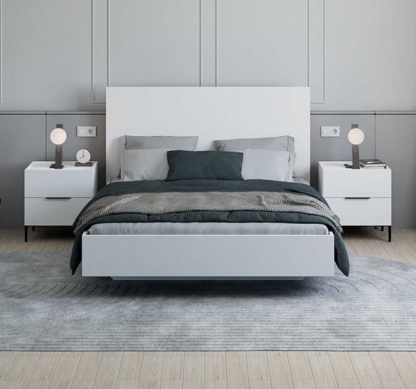 Κρεβάτι Oryana Megapap χρώμα λευκό 160x200εκ.
