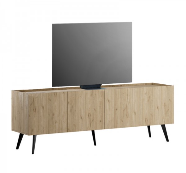 Έπιπλο τηλεόρασης Luna Megapap χρώμα florida oak 180x41x62εκ.