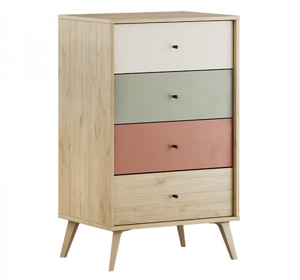 Συρταριέρα Terra Megapap χρώμα florida oak 60x44x100εκ.