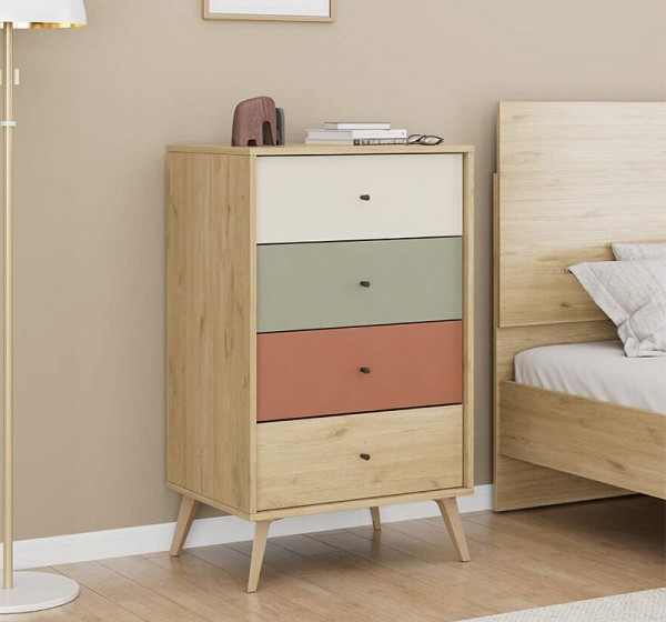 Συρταριέρα Terra Megapap χρώμα florida oak 60x44x100εκ.