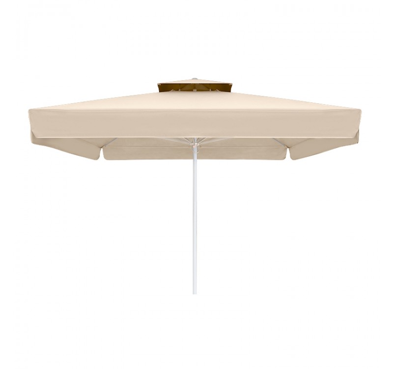 Ομπρέλα επαγγελματική Juno Megapap τηλεσκοπική αλουμινίου χρώμα εκρού 4x4m.