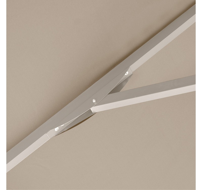 Ομπρέλα επαγγελματική Juno Megapap τηλεσκοπική αλουμινίου χρώμα εκρού 4x4m.