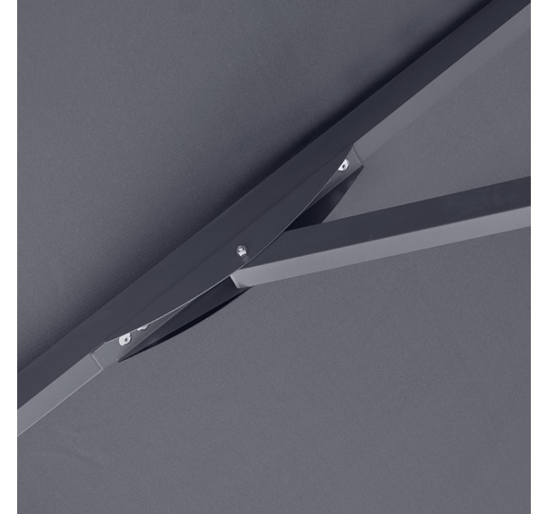 Ομπρέλα επαγγελματική Juno Megapap τηλεσκοπική αλουμινίου χρώμα ανθρακί 3x3m.