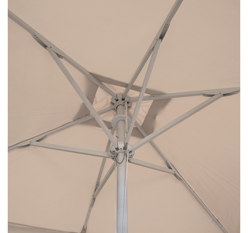 Ομπρέλα κήπου Zola Megapap αλουμινίου χρώμα εκρού 2x3m.
