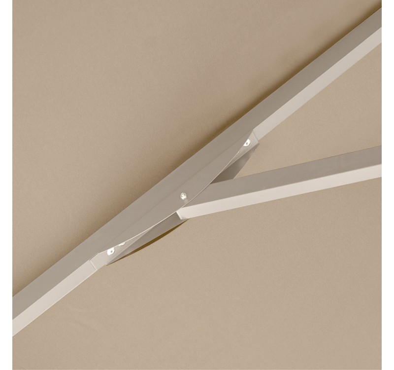 Ομπρέλα κήπου Zola Megapap αλουμινίου χρώμα εκρού 2x3m.