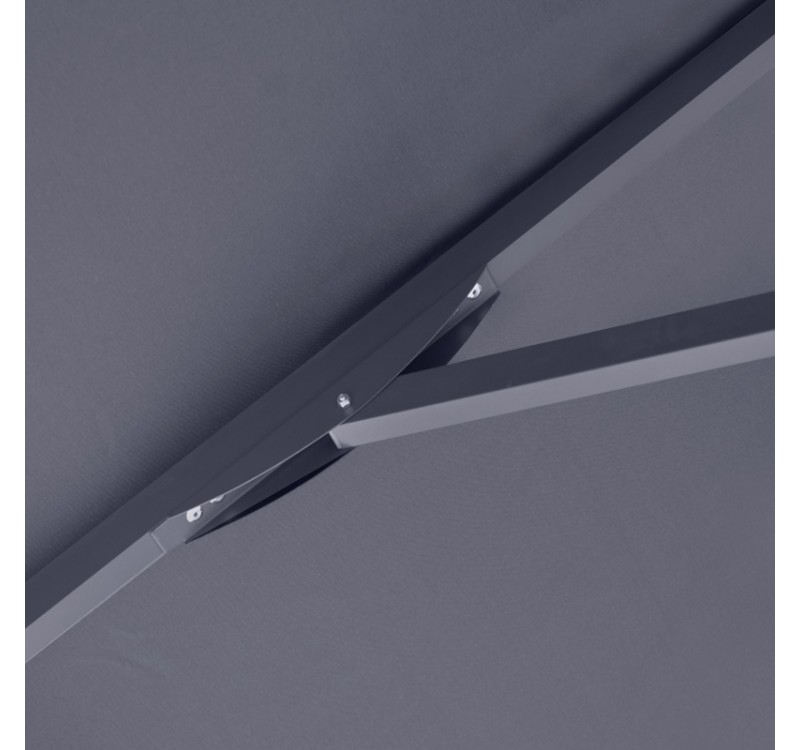 Ομπρέλα κήπου Zola Megapap αλουμινίου χρώμα ανθρακί 2x3m.