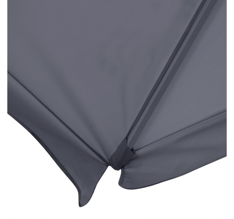 Ομπρέλα κήπου Zola Megapap αλουμινίου χρώμα ανθρακί 2x3m.