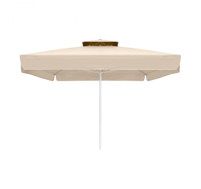 Ομπρέλα επαγγελματική Juno Megapap τηλεσκοπική αλουμινίου χρώμα εκρού 3,5x3,5m.