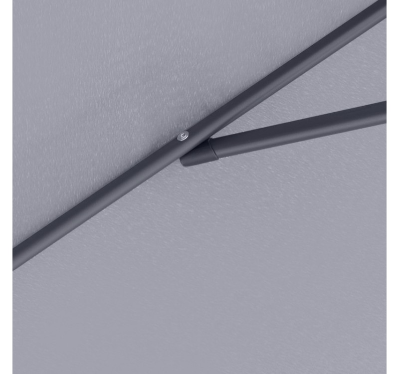 Ομπρέλα κήπου Capri Megapap αλουμινίου χρώμα ανθρακί Ø3m.