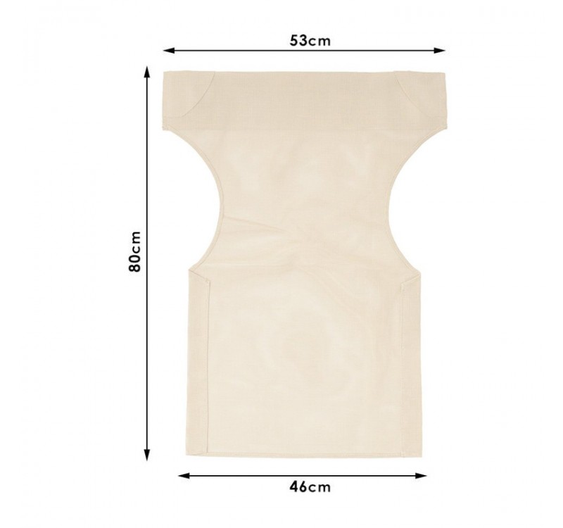 Διάτρητο πανί επαγγελματικό για πολυθρόνα σκηνοθέτη χρώματος εκρού Megapap