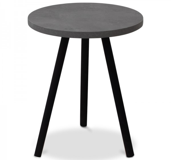 Τραπεζάκι βοηθητικό Roma Megapap χρώμα γκρι ρετρό 33,5x33,5x46εκ.