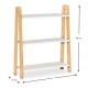 Βιβλιοθήκη Como Megapap χρώμα λευκό - oak 63x22x80εκ.
