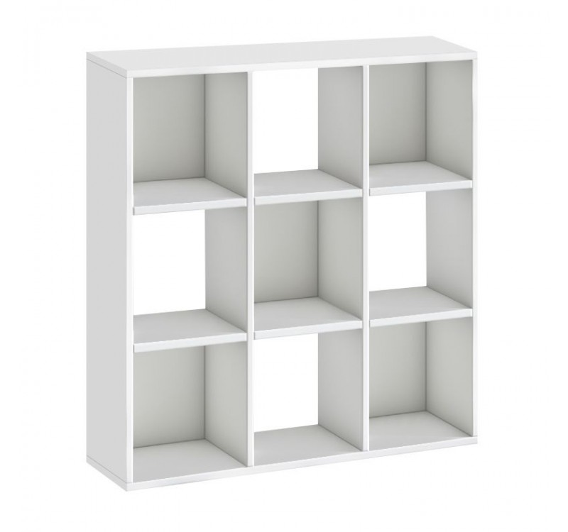 Βιβλιοθήκη Cube Megapap χρώμα λευκό 90x30x90εκ.