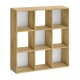 Βιβλιοθήκη Cube Megapap χρώμα sapphire oak 90x30x90εκ.