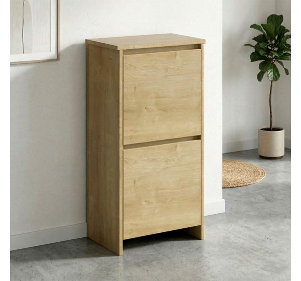 Παπουτσοθήκη Port Megapap χρώμα sapphire oak 48x31x92εκ.