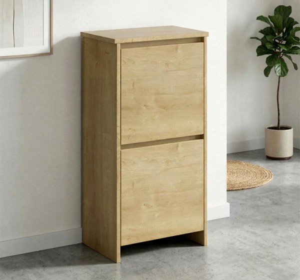 Παπουτσοθήκη Port Megapap χρώμα sapphire oak 48x31x92εκ.