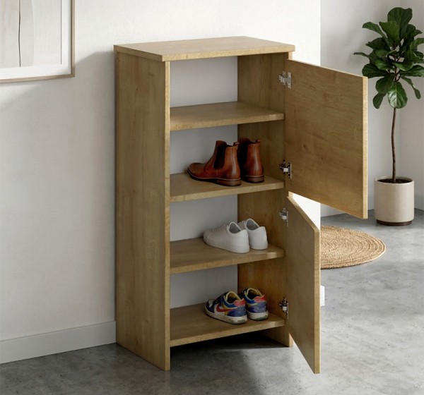 Παπουτσοθήκη Port Megapap χρώμα sapphire oak 48x31x92εκ.