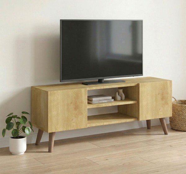 Έπιπλο τηλεόρασης Etna Megapap χρώμα sapphire oak 120x30x45εκ.