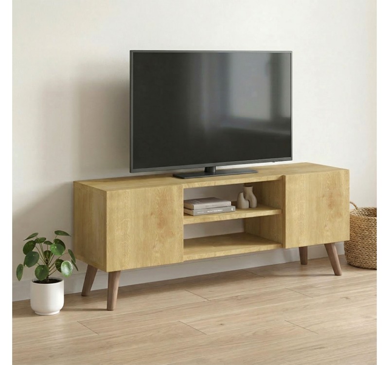 Έπιπλο τηλεόρασης Etna Megapap χρώμα sapphire oak 120x30x45εκ.