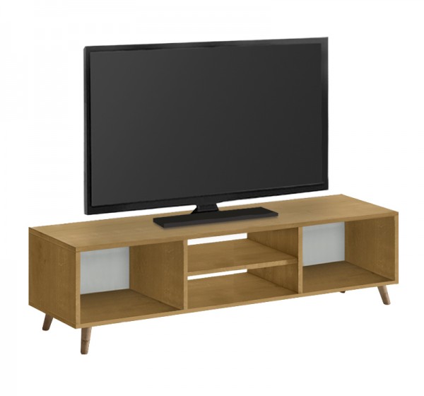 Έπιπλο τηλεόρασης Loren Megapap χρώμα sapphire oak 120x30x40εκ.