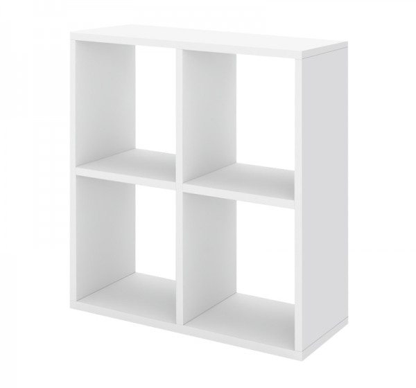 Βιβλιοθήκη Cube Megapap χρώμα λευκό 60x20x60εκ.